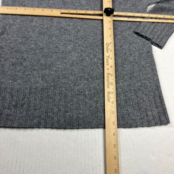 Ainsley Cashmere Sweater Gray Soft Warm Long Sleeve Crew Neck Pullover SMALL - Picture 6 of 10